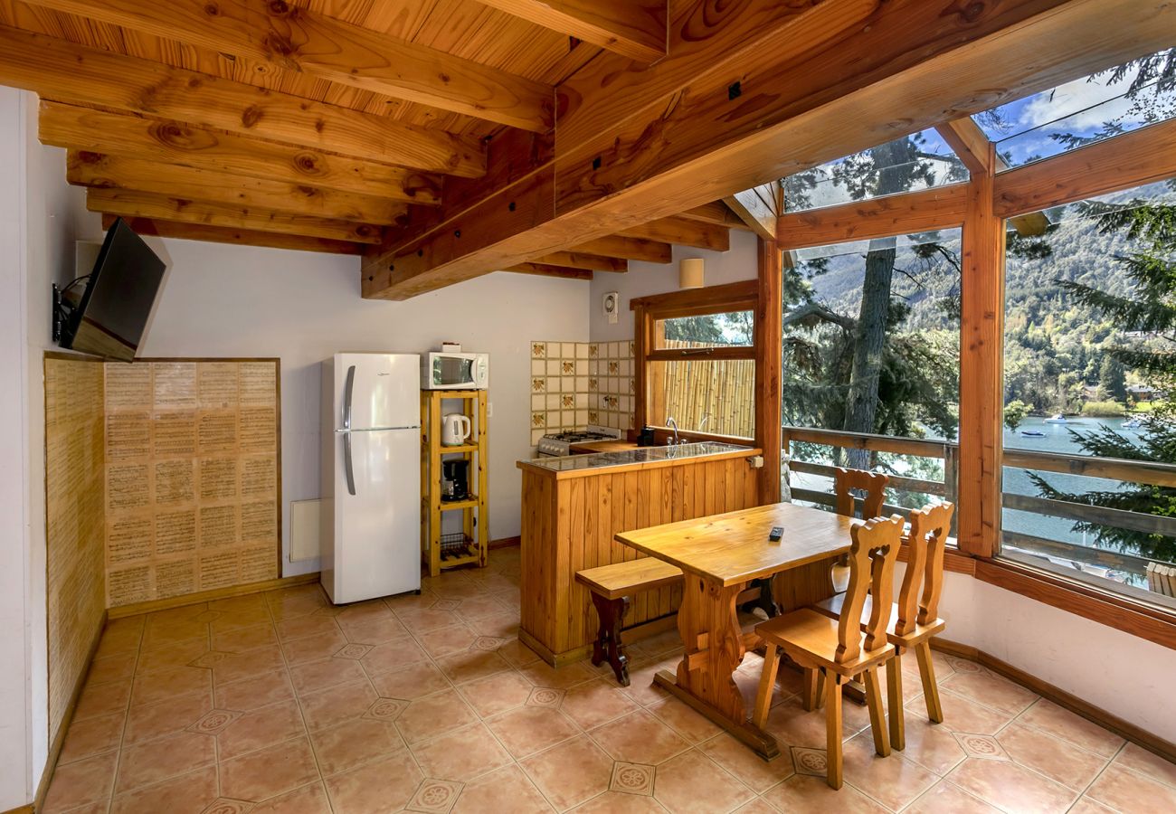 Cabin in Villa La Angostura - Le Pommier 1 | Cabañas frente al Lago y con Pileta Climatizada