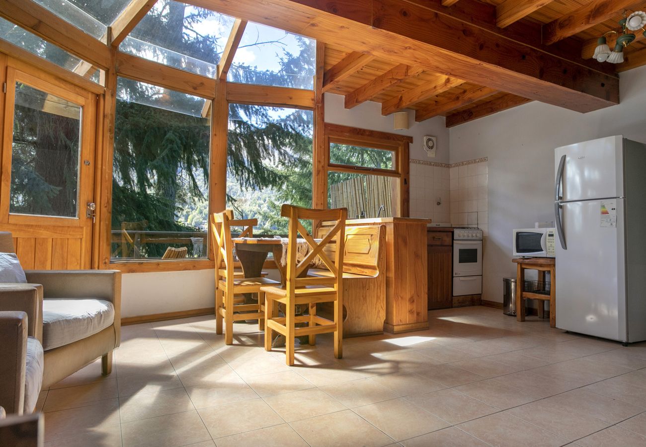 Cabana em Villa La Angostura - Le Pommier 3 | Cabañas frente al Lago y con Pileta Climatizada