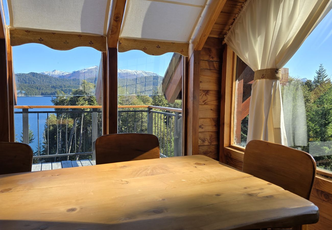 Cabana em Villa La Angostura - Puesta del Sol 2 | Cabaña con vista al Lago